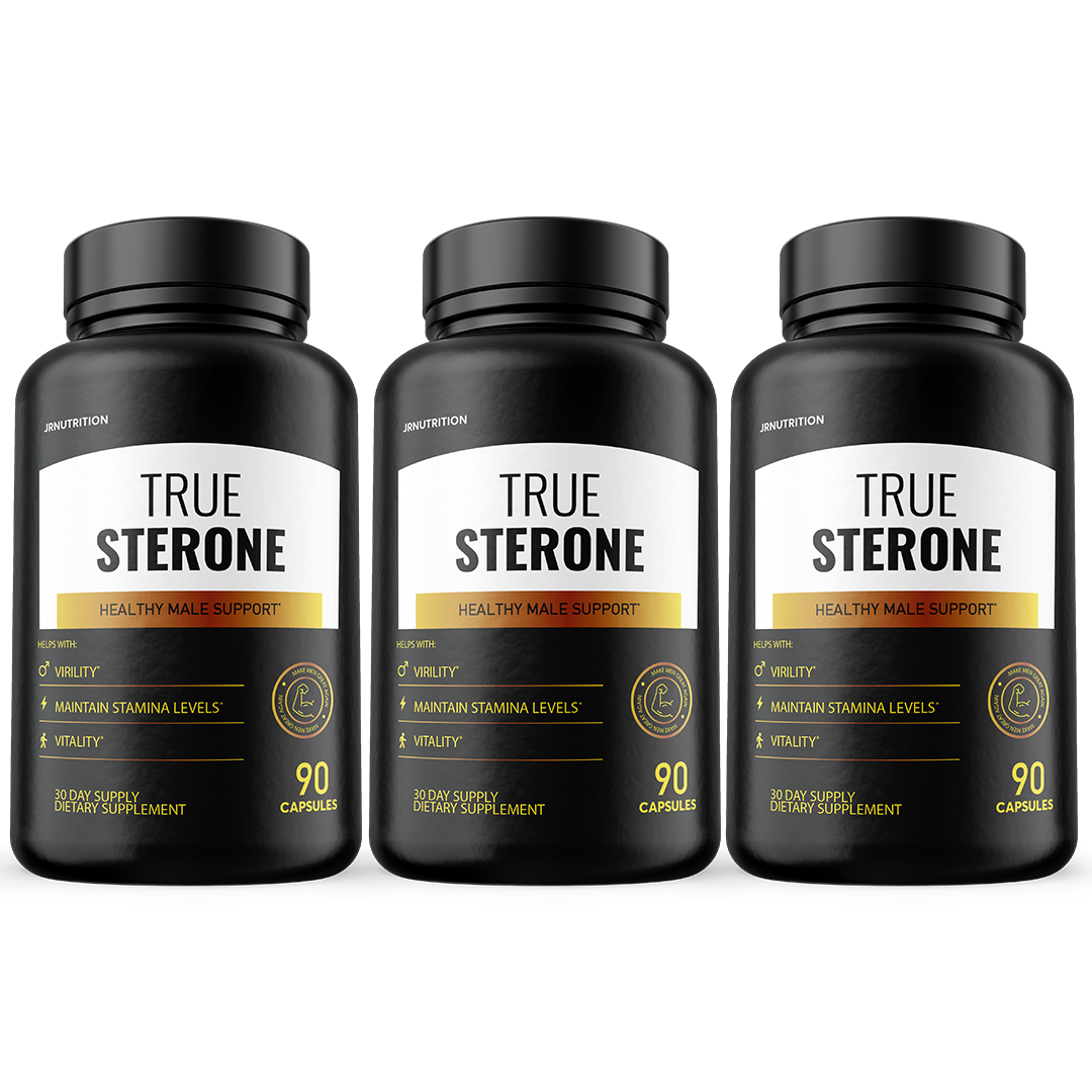 True Sterone Male Health Pills to Boost T-Levels and Performance - 3 Bottles